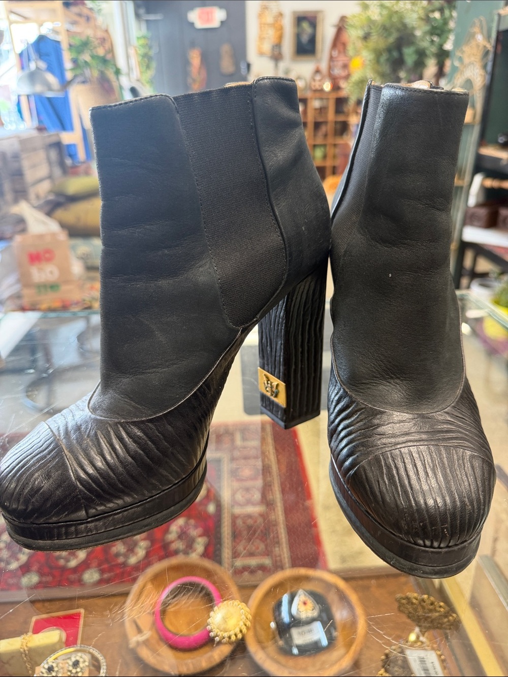 Chanel Pre-Fall 2014 Platform Chelsea Boots